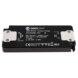 Light Impressions Deko-Light LED-napájení FLAT, CV, UT12V/20W konstantní napětí 0-1670 mA IP20 12V DC 20,00 W 862232